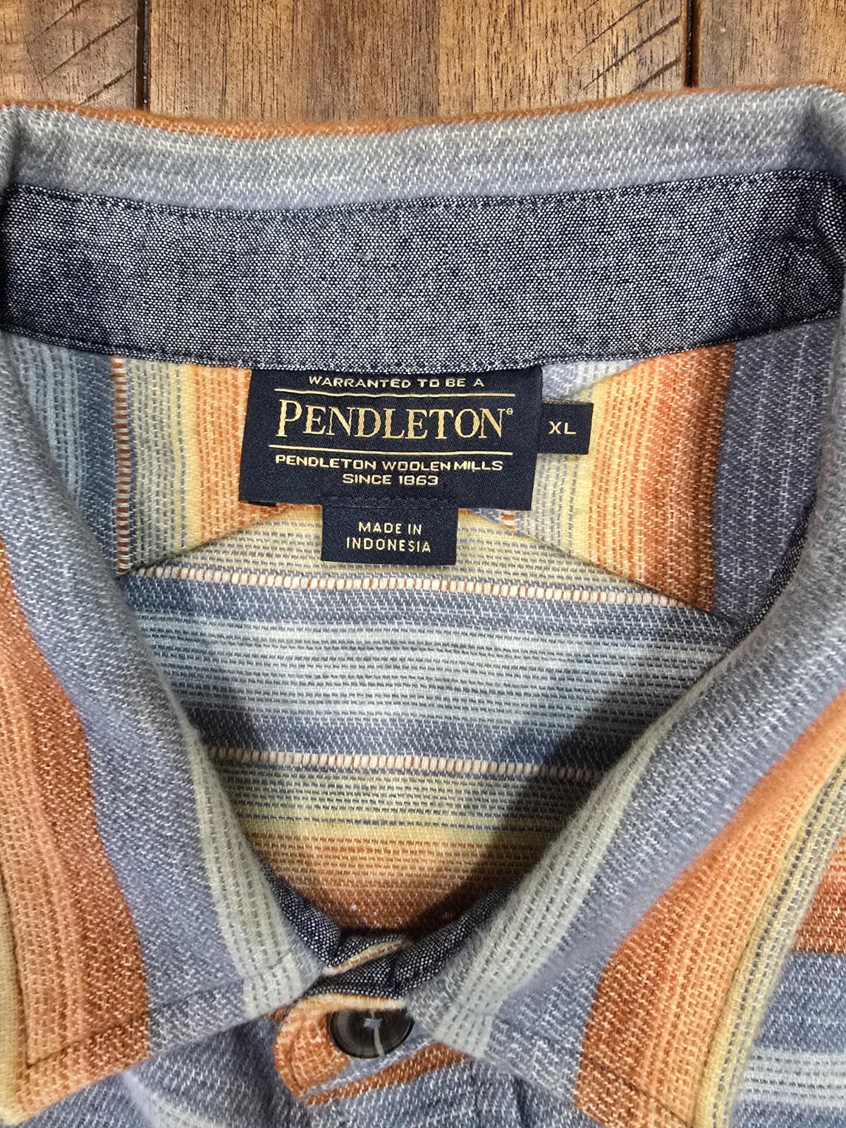 Pendleton Doublesoft Cotton Chamois Driftwood Shi… - image 2