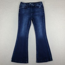 KanCan Jeans Womens 29x31 Blue Flared Leg Hig...