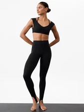 Athleta Womens XL Transcend High Rise Stirrup Legging Black