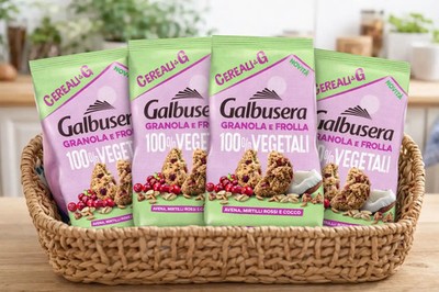 4x Galbusera Granola and Pastry Oatmeal Blueberries and Coconut 280g Cookies Mix