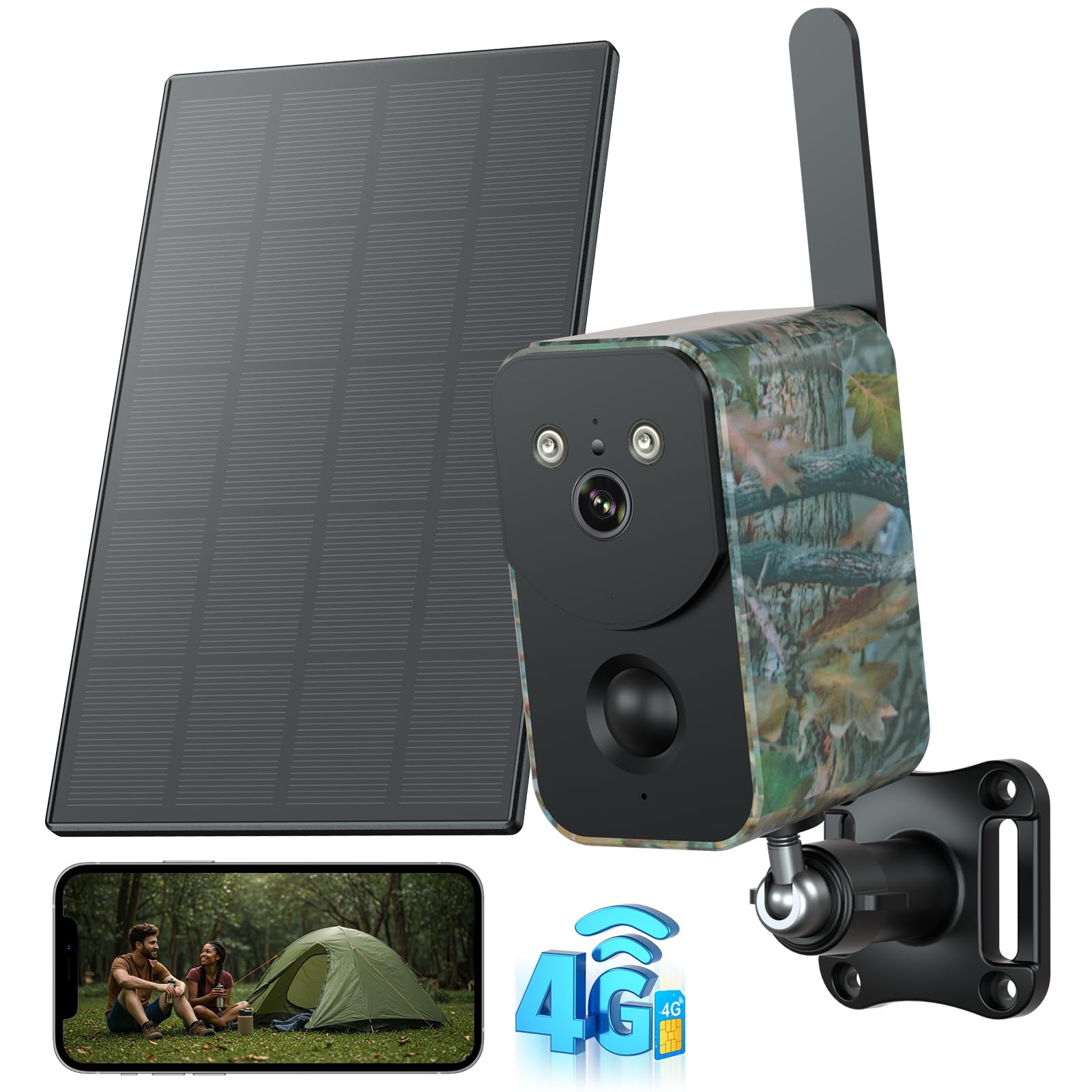 Sicurezza Senza Confini: Telecamera 4G Solare con SIM e PIR 10000mAh