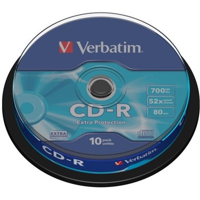 Verbatim CD-R 10er-Pack 700MB 52x High-Speed-CD-Rohlinge