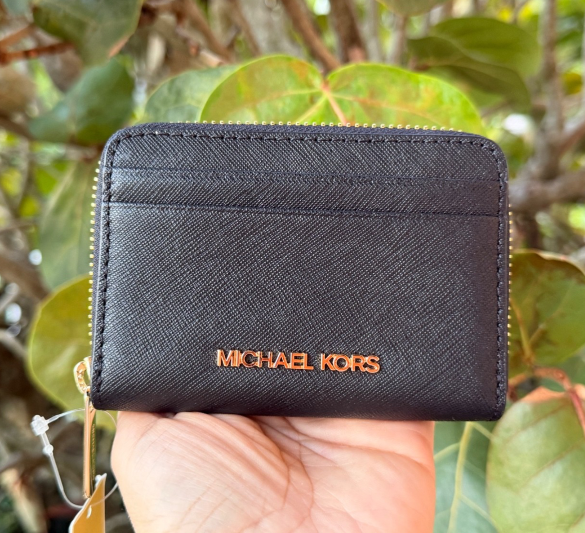Michael Kors Jet Set Travel Zip Around Card Case Wallet | eBay