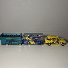 Corgi  2002 Manchester Commonwealth Games London Taxi Bus x 3 bundle 