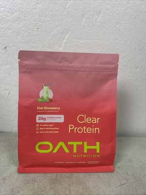 Oath Nutrition Clear Protein Powder - Kiwi Strawberry - Exp 09/15/2027