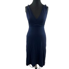 VELVET GRAHAM & SPENCER Knit Jersey Navy Blue Dress Anthropologie PETITE P