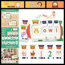 Interactive Talking Flash Cards - CVC Word Games, ABC Alphabet Learning Toy for