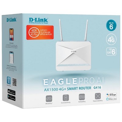 D-Link Eagle Pro AI AX1500 4G CAT6 Smart Router [G416]   G416 Smart Router