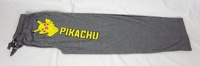 Mens Womens NEW Pokemon Pikachu Gray Pajama Lounge Sleep Pants Size S M L XL 2XL