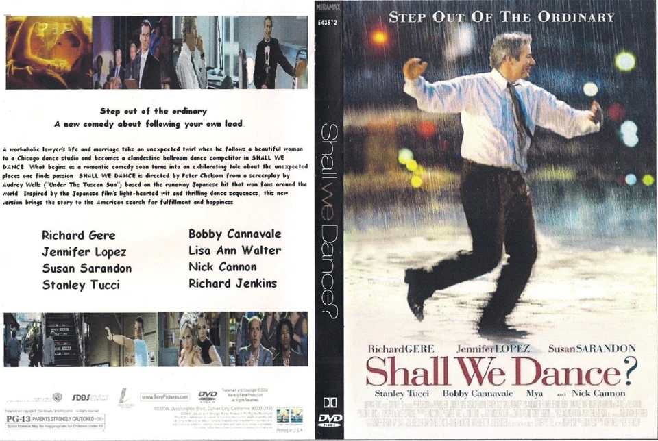 Shall We Dance? (DVD, 2004) - Richard Gere, Jennifer Lopez, Susan Sarandon. - Image 4 of 4