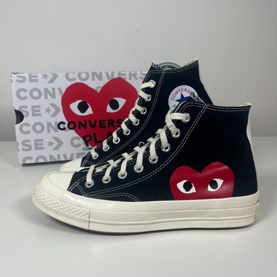Converse Comme Des Garçons CDG Play Damenschuhe Gr. 7 UK Hi Top (40 EUR)