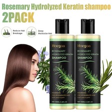 2 Pack Organic Rosemary Hair Growth Shampoo for Women and Men-Natural Thickening