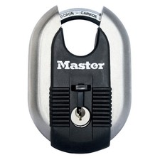 MASTER LOCK Heavy Duty Disc Padlock, Security Level 9/10, Outdoor, Keyed,