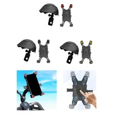 Motorcycle Mobile Phone Holder with Sunshade Clamp for Motorbike Smartphones