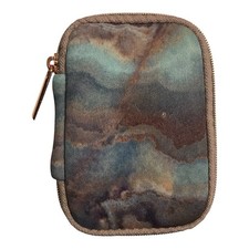 MYTAGALONGS Zippered Ear Bud Case/AirPods Travel Case Purple w/ Abstract Design