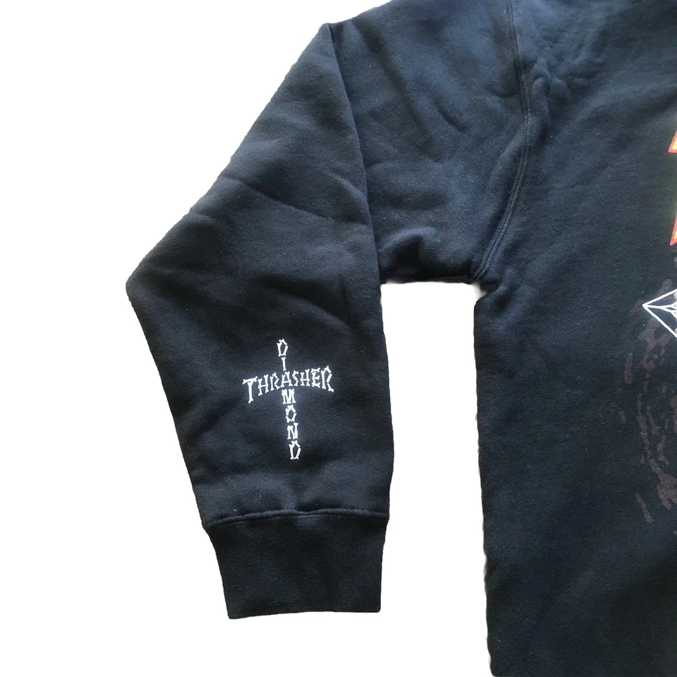 Толстовка с капюшоном Thrasher Diamond Supply эксклюзивная Hellride 4 Halloween Bash  - Изображение 2 из 4