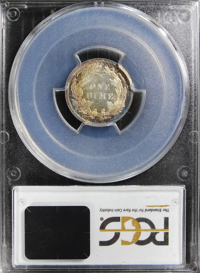 1877 MS63 Seated Dime, PCGS 29200356 - Image 4 of 4