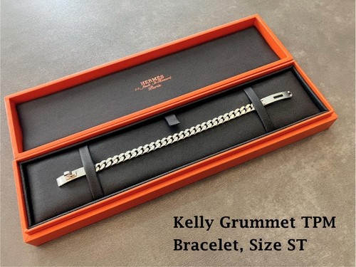 Hermes Kelly Gourmet TPM Silver Bracelet Ag925 Sterling