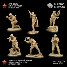 PP076 RUSSIAN ARMY LAST ASSAULT BERLIN 1945. By PLASTIC PLATOON