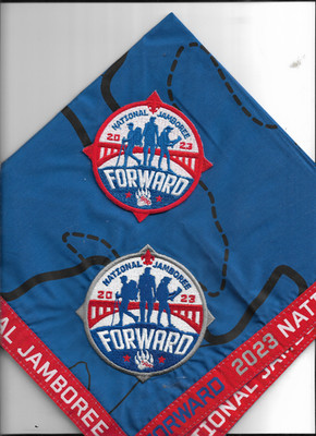 Boy scout 2023 national jamboree neckerchief, & patch