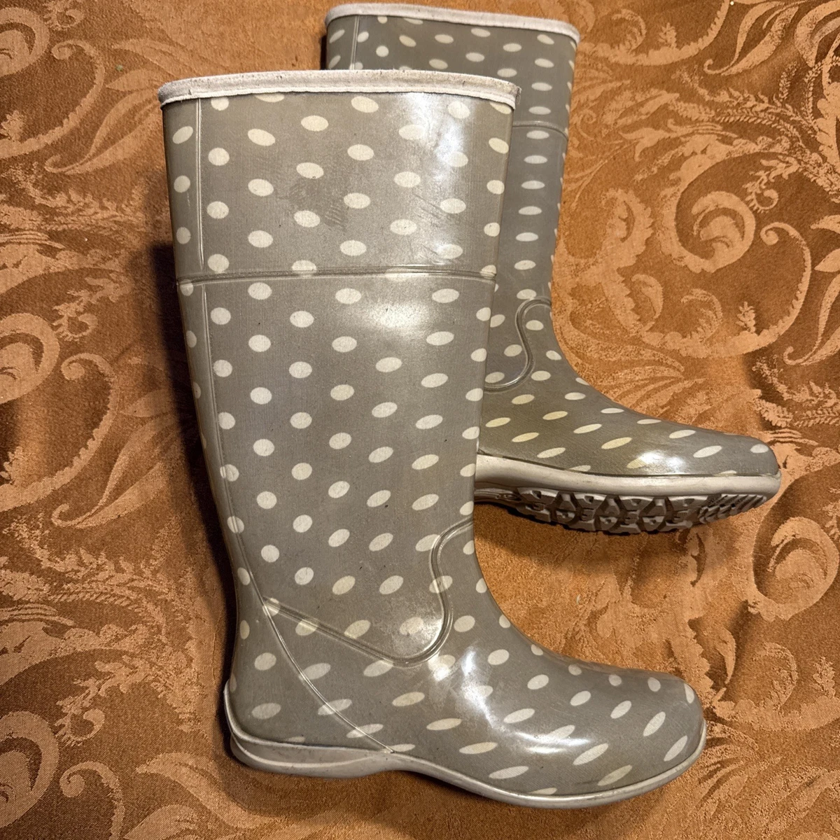 Bottes De Pluie Itasca Pour Femme – Taille 6 – Modèle Floral Légèrement Porté