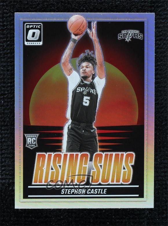 2024-25 Panini Donruss Optic Rising Suns Holo Prizm Stephon Castle #6 c8r