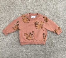 MINI RODINI SWEATSHIRT SQUIRREL BEIGE 68/74 Us 4-9 Months 