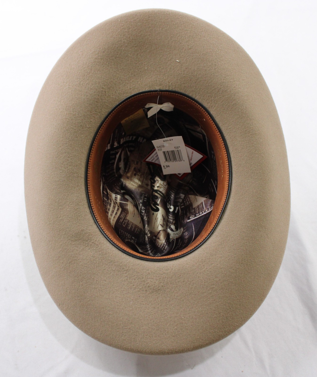 Bailey Unisex Clayton Wool/Fur Felt Blend Gus Western Hat LB3 Pecan Size 6 3/4