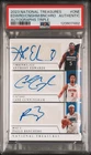 2023 NATIONAL TREASURES EDWARDS CUNNINGHAM BANCHERO AUTO TRIPLES /25 PSA AUTH