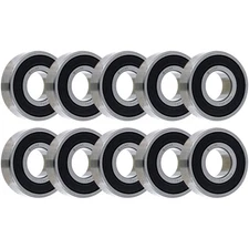 NICHE Wheel Bearing 6203-2RDQE6 17x40x12mm Single Row Deep Groove 10 Pack