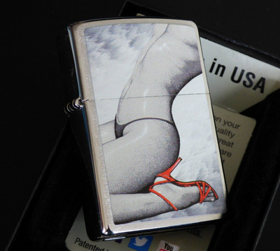 Zippo Lighter   Girl Woman Lady Sexy Pin Up   Neu New   A406/II