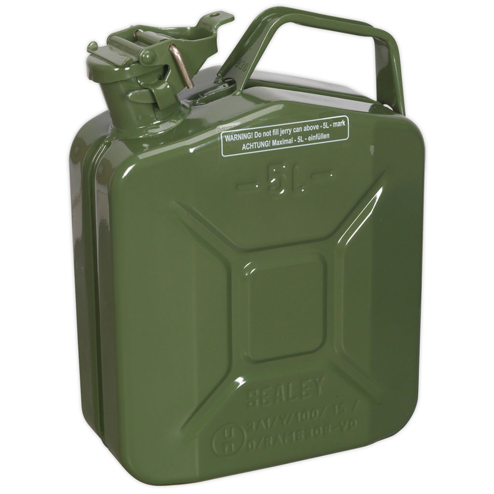 Sealey Jerry Can 5ltr - Green