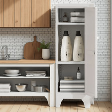 Metal Storage Cabinet with Handle  Adjustable Shelves,Lock Cabinet Home Office