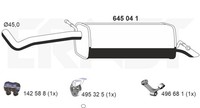 EndschalldäMpfer NachschalldäMpfer Ernst 645041 FüR Fabia Polo Seat Ibiza Skoda