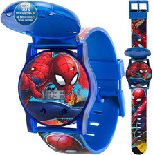 Kids Spider-Man Digital Quartz Plastic Watch for Blue/Red 2