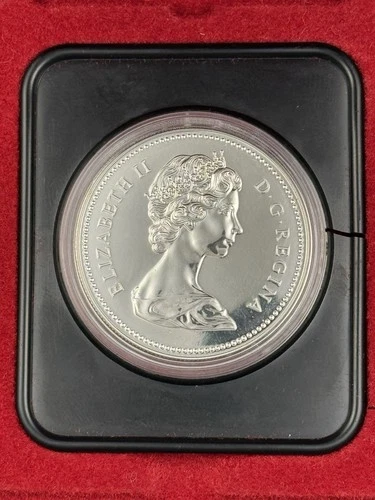 🍁1976 Canada  PROOF Canadian Silver Dollar - Parliamentary Library