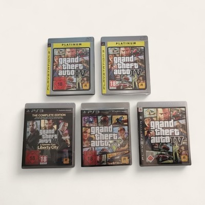 Grand Theft Auto 3 x IV + IV Complete Edition + IV Five (Sony PlayStation 3)