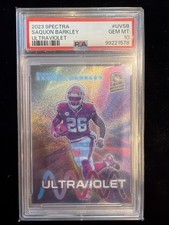 2023 Spectra Saquon Barkley PSA 10 Ultraviolet SSP Case Hit Giants Eagles