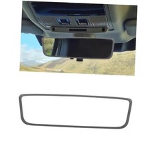 Wevdn Rear View Mirror Protector Frame, Silicone Car RearView Mirror Cover Gray