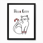 Hello Kitty Cat Art Print Framed Wa Framed Wall Art Poster Canvas Print Picture