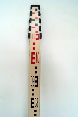 5 m Meter 5-Abschnitte Aluminium Vermessungsstab Grade Stab für Laser Land Ve...