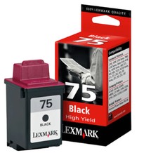 Lexmark 75 12A1975 High Yield Black Ink Cartridge GENUINE NEW