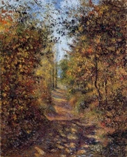 Camille Pissarro A Path in the Woods Pontoise Giclee Small Print on Canvas 8x10