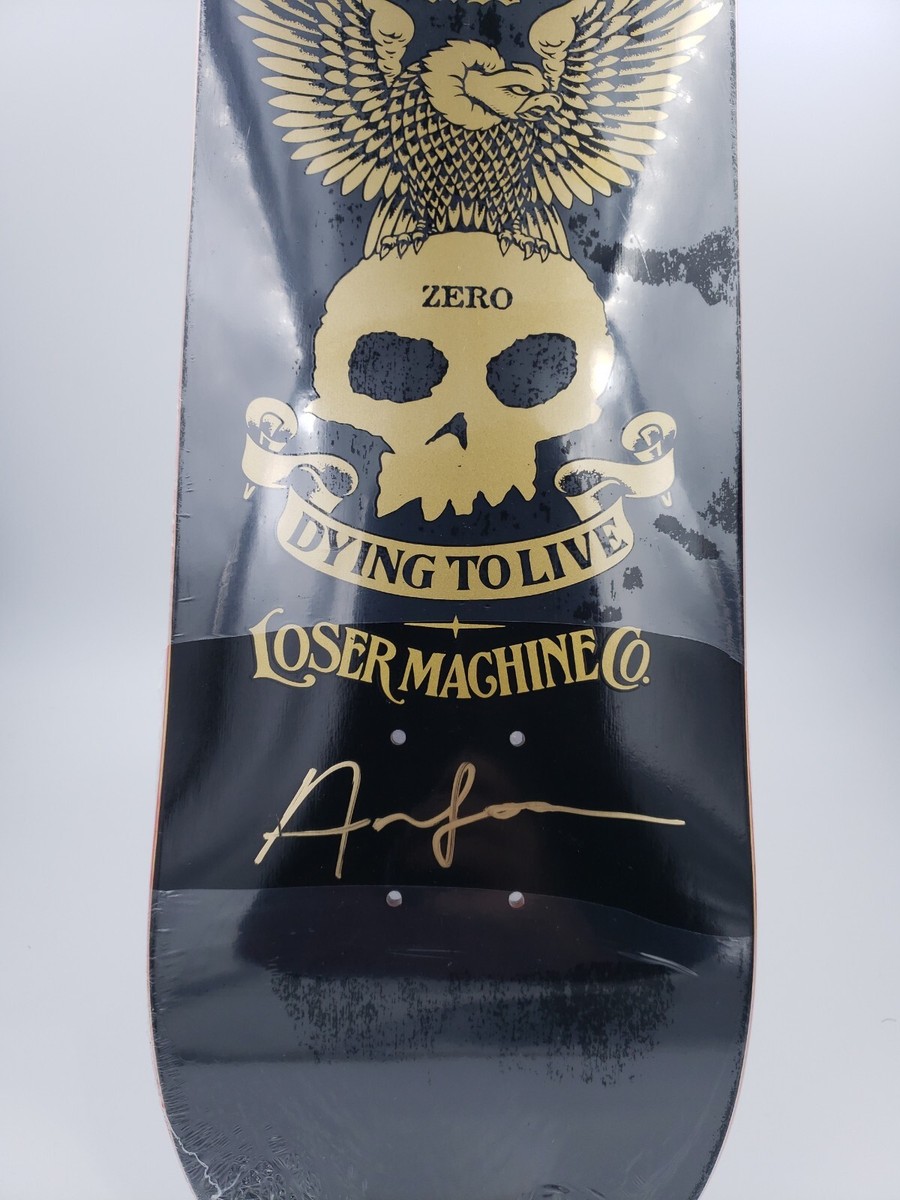 Zero x Loser Machine 25th Skateboard Deck Signed By Adrian Lopez