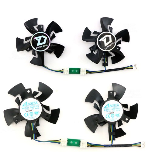 Cooling Fan Fan With Power Board Parts for DATALAND R9 380 285 2G/4G GA81O2U - Picture 3 of 8