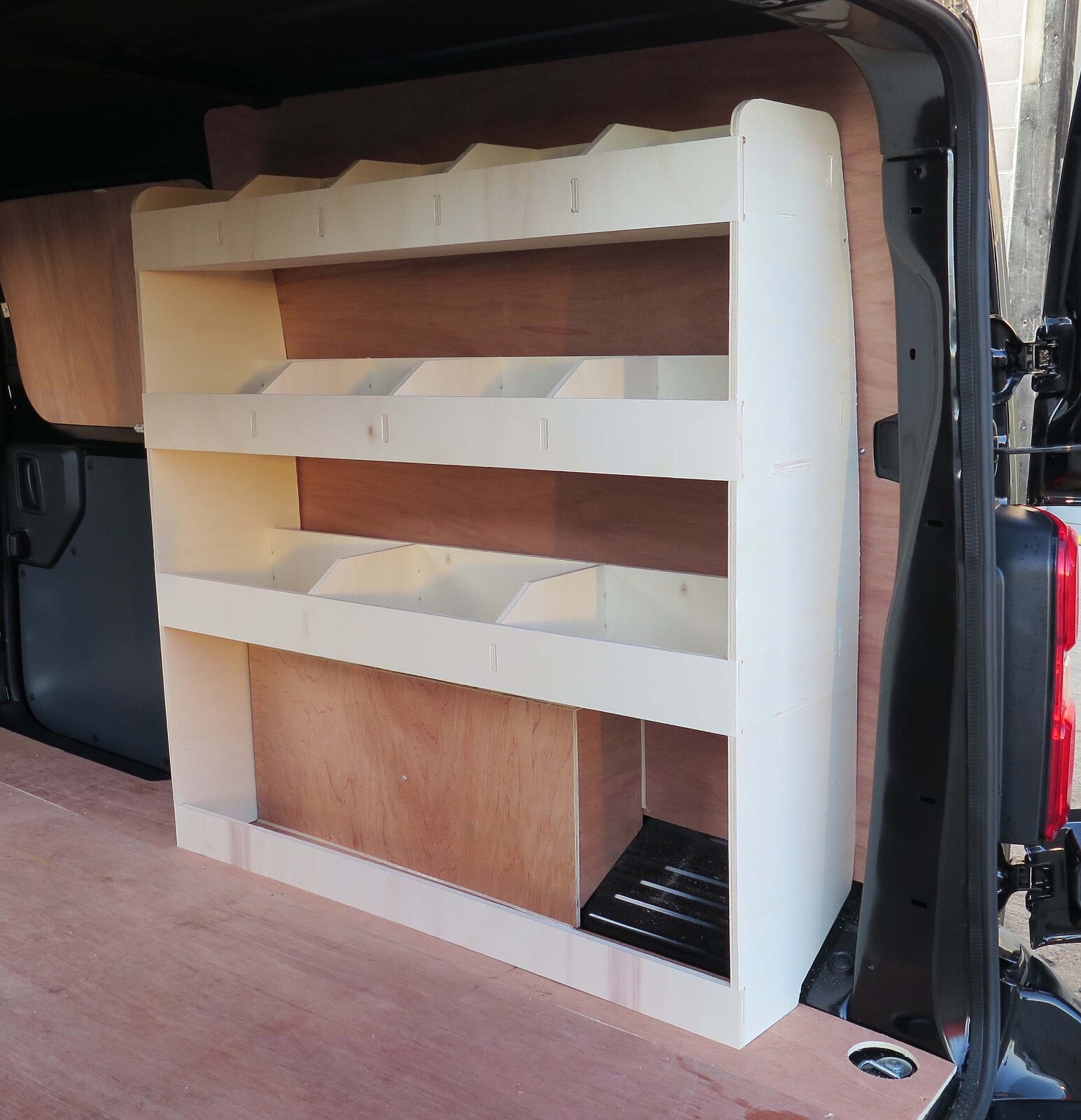 Peugeot Expert LWB 2016+ Van Racking Shelving Tool Storage Organiser OS Rear
