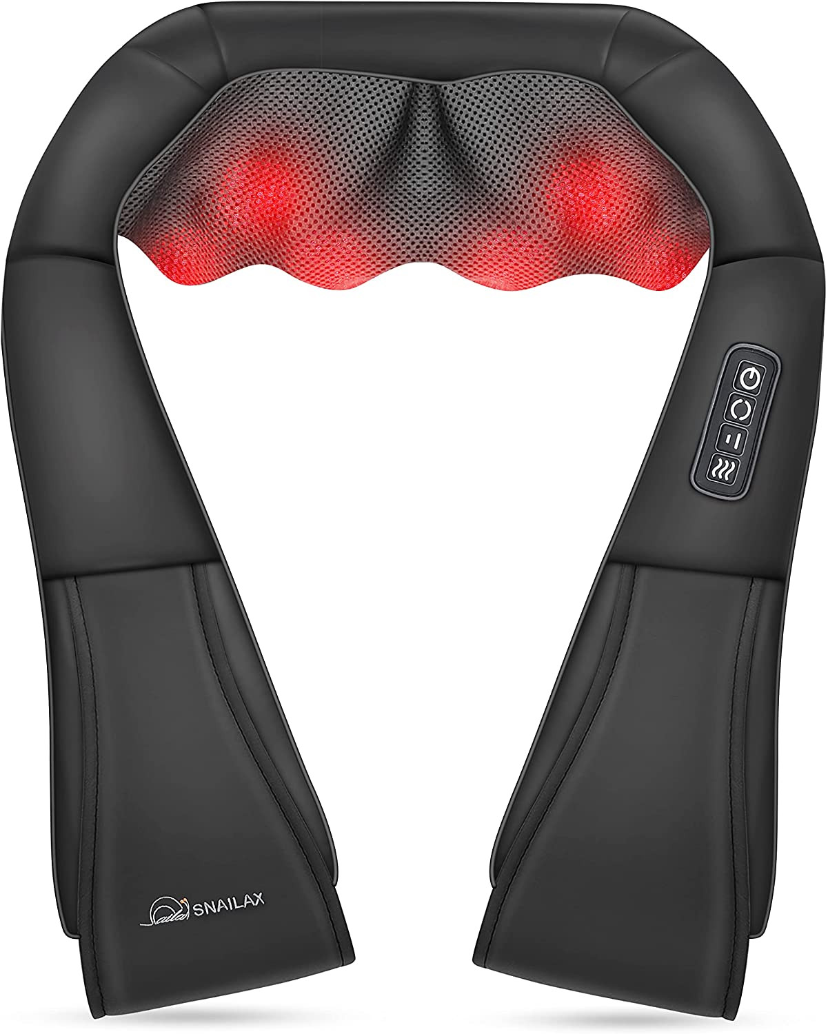 Shiatsu Neck and Shoulder Massager - Back Massager with Heat, Deep Kneading Elec
