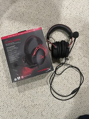 HyperX Cloud Alpha Red Over the Ear Pro Gaming Headset
