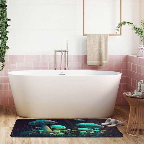 Mushroom Kitchen Rugs and Mats Non Skid Washable Absorbent Stain ResistantDur... - Picture 7 of 9