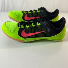 Nike Yellow Zoom Rival MD Track Spikes Running Shoes Sneakers Womens Size 10 NEW